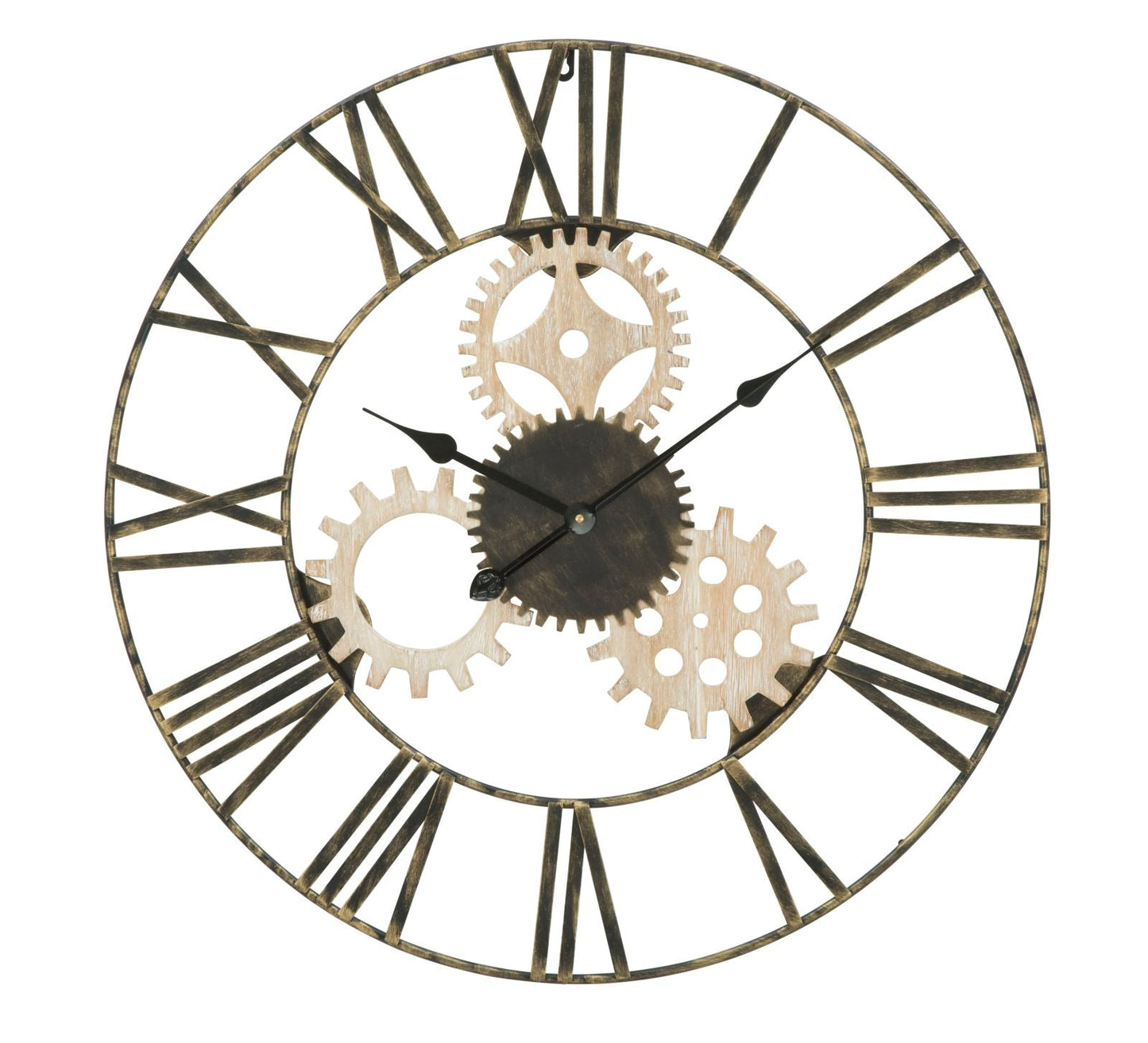 Wanduhr mit Zahnrädern im modernen Design ø 70 cm