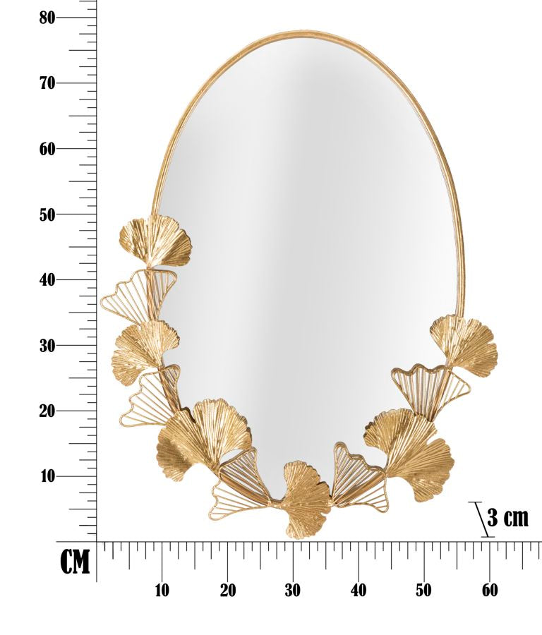 Spiegel kleines Blatt 61,5x3x78 cm