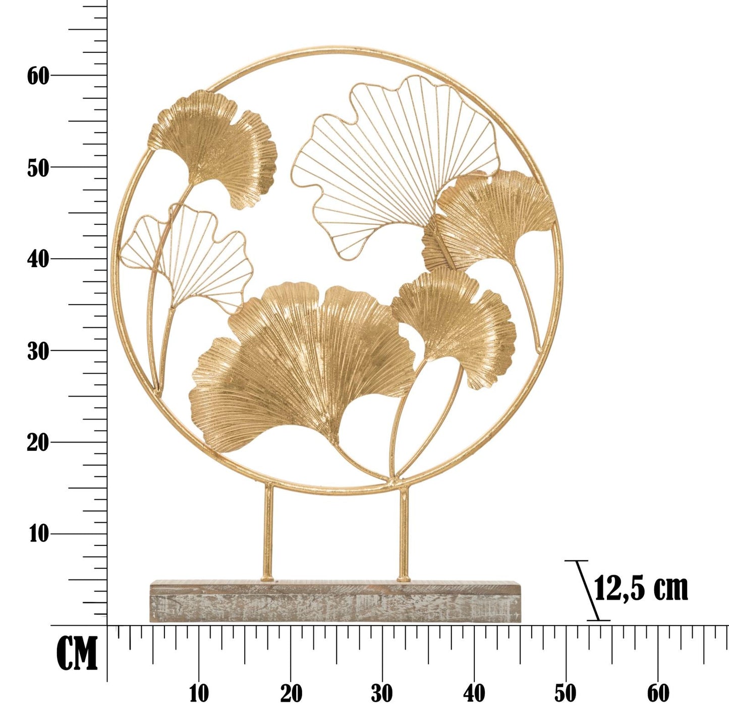 Scultura Foglia Piccola cm 50x12,5x64