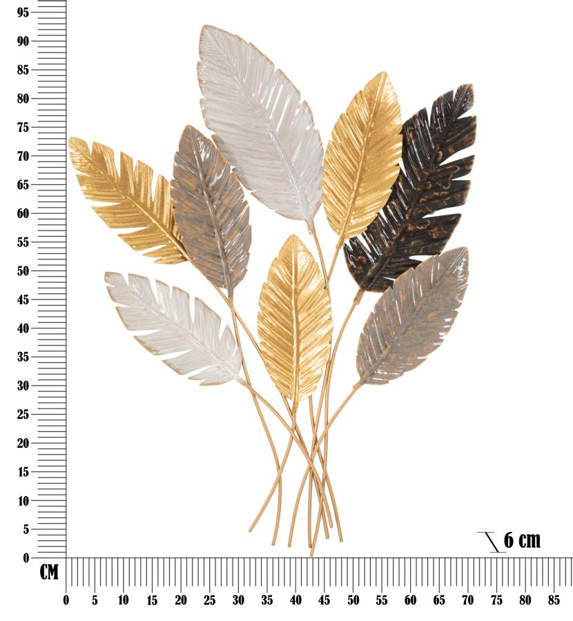 Pannello Decorativo in Ferro Palmy - 73x6x93 cm