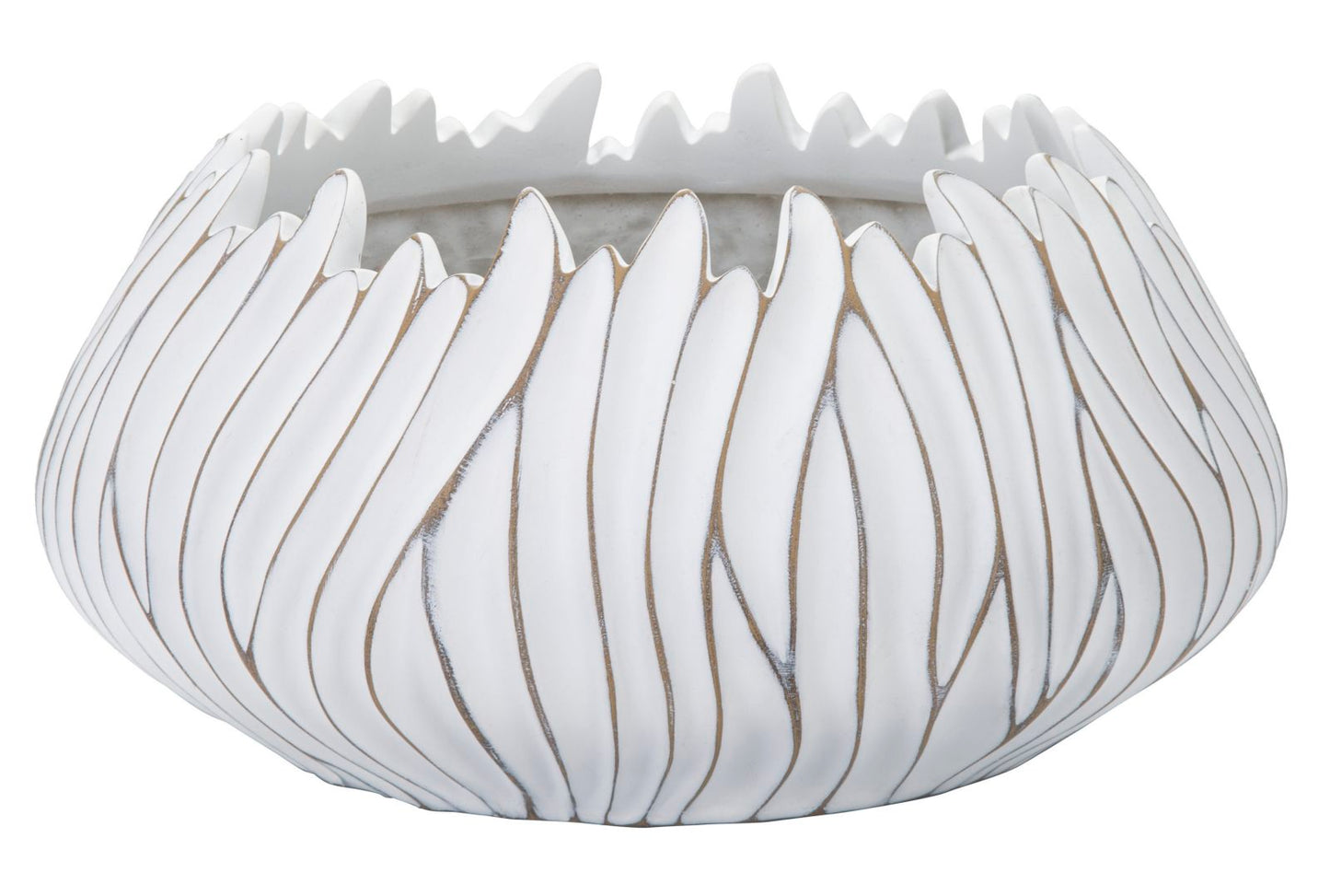 Eleganter Gaspeau Übertopf aus Kunstharz Honduras Ø 40x20 cm