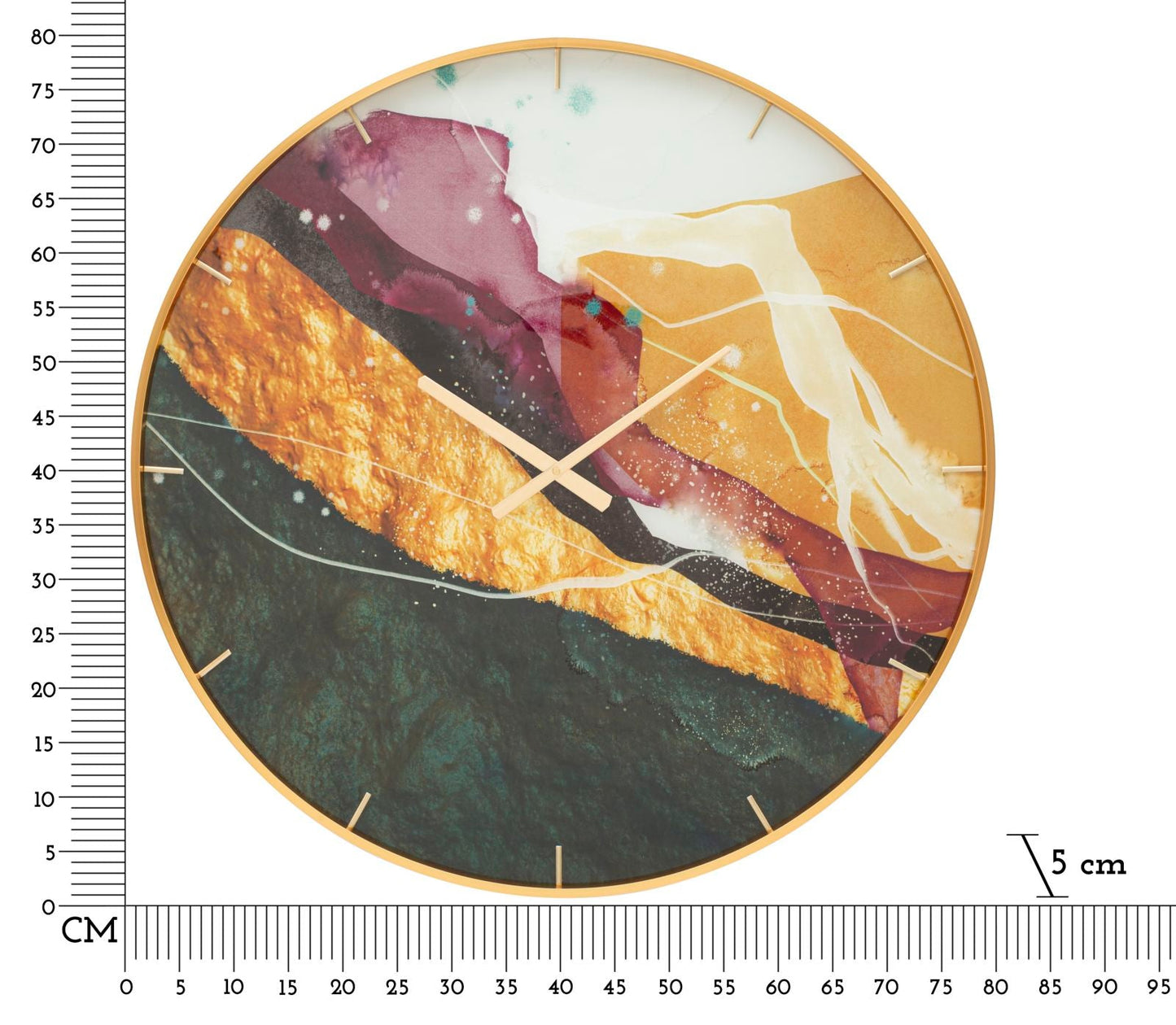 Orologio da Parete Elegante Glass Mity Ø 80 cm