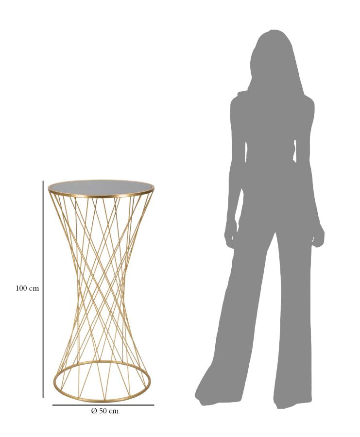 Eleganter Beistelltisch Tower Ø 50x100 cm
