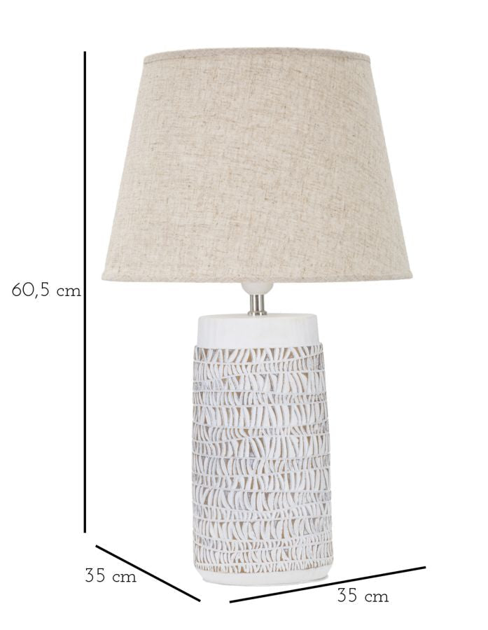Tischleuchte Nairobi aus Harz Ø 35 cm – Elegant und modern