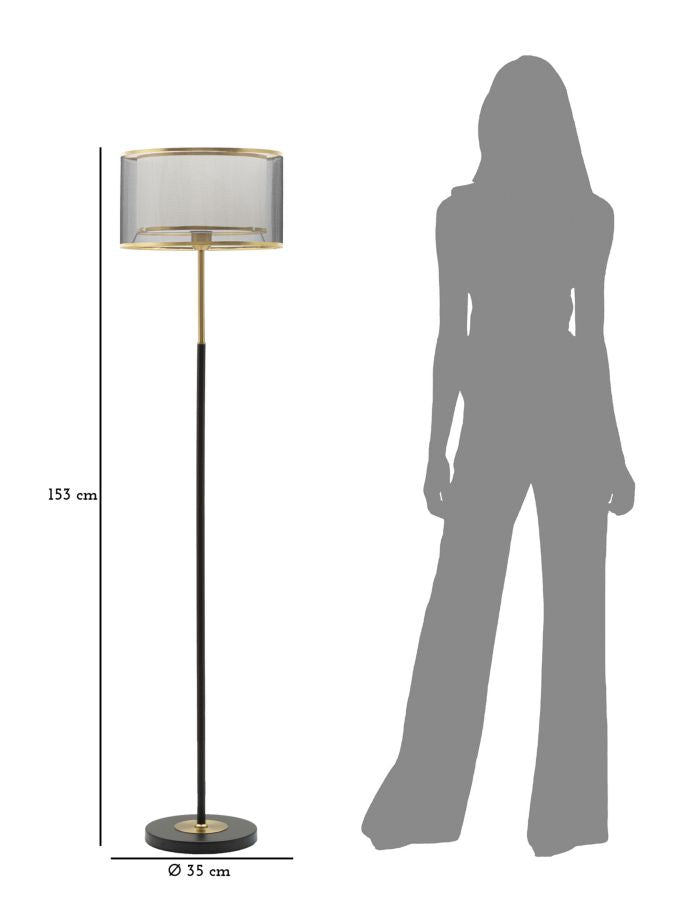 Stehleuchte Levels Ø 35 cm - Höhe 153 cm