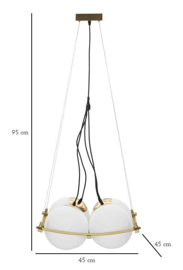 Japanese Square Chandelier 45x45x20 cm