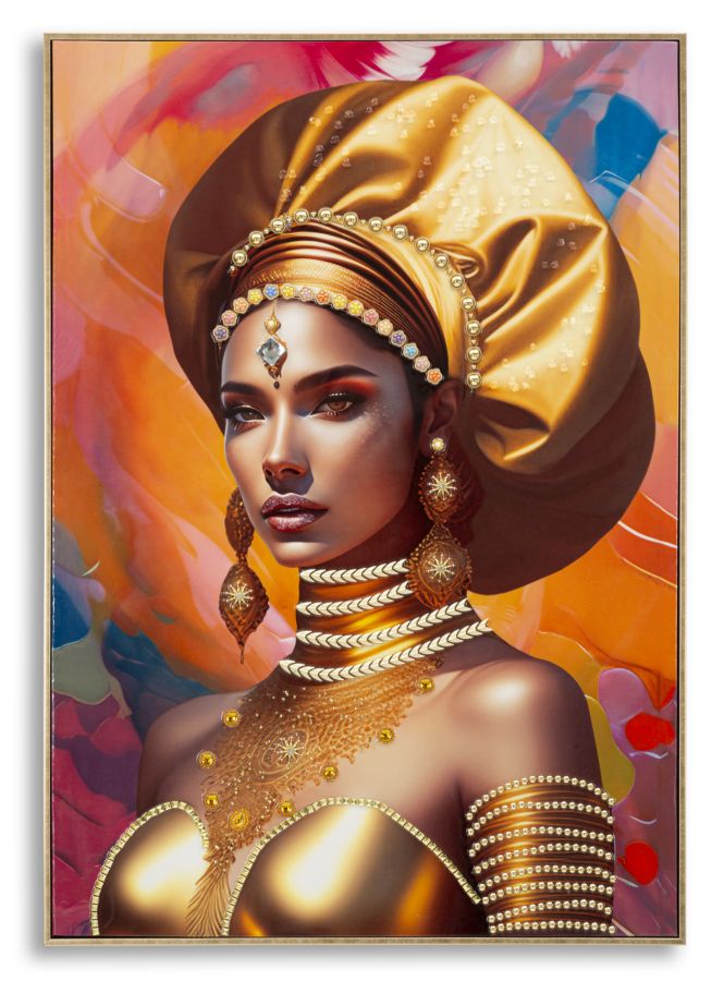 Samira Canvas Painting with Elegant Frame - 72x4.5x102 cm