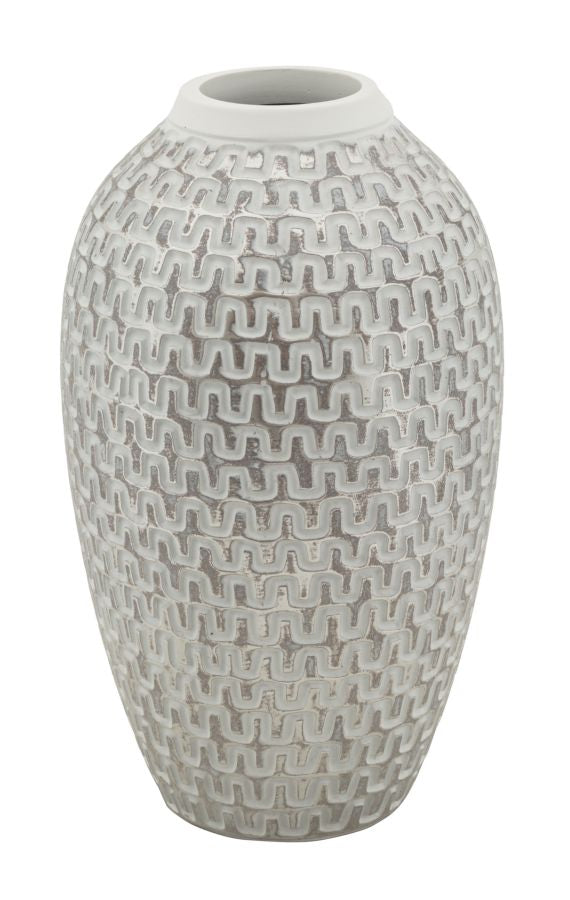 Vase aus gewelltem Harz, Ø 19,5 cm, Höhe 34 cm