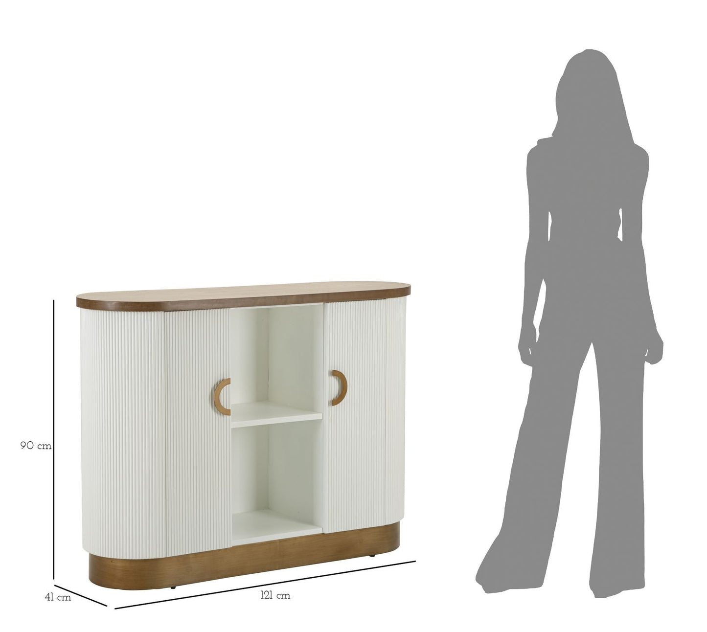 Toulouse Elegante Kommode 121x41x90 cm