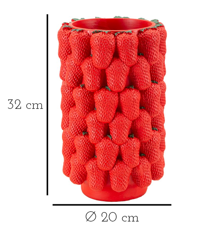 Vase Erdbeere Dekorativ cm ø 20x32