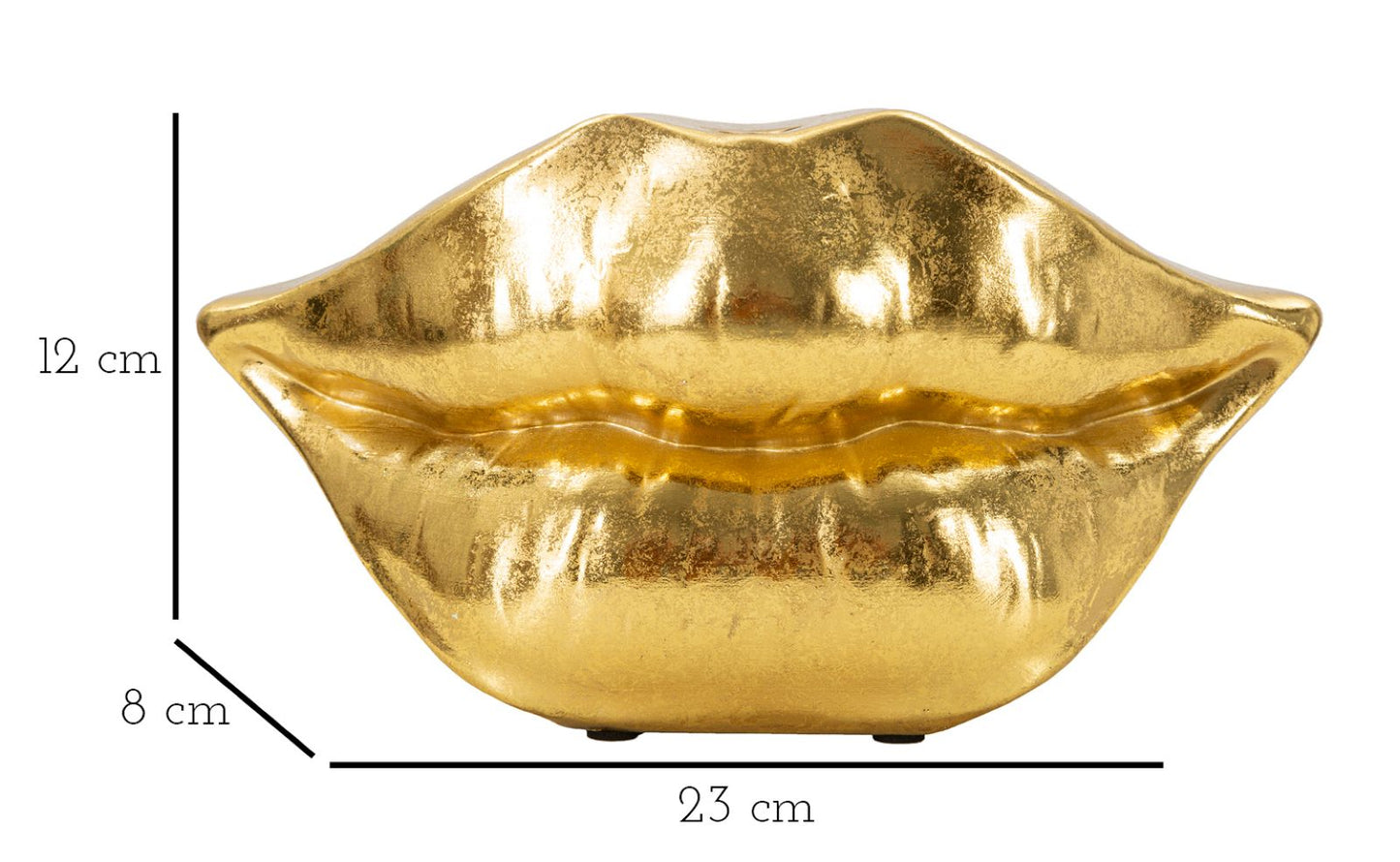 Vase Lachende Lippen 23x8x12 cm