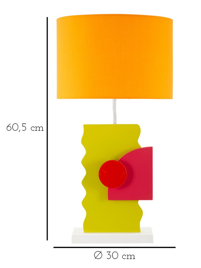 Tischleuchte Farbe -b- Futuristisches Design 30x60,5