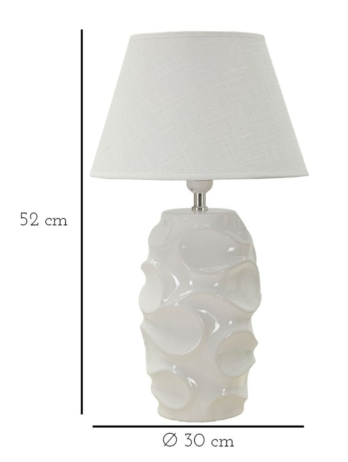 Elegante Tischleuchte Warschau Ø 30 cm x 52 cm