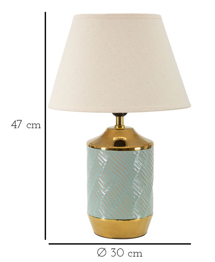 Elegante Tischleuchte Cape Town Ø 30 cm x 47 cm
