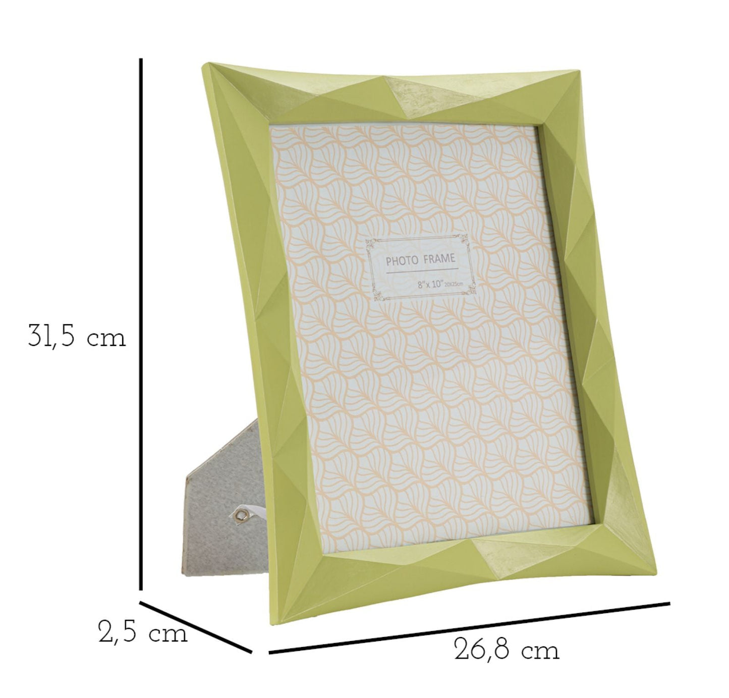 Cornice Elegante Verde cm 26,8x2,5x31,5 (misura interna cm 20x25)