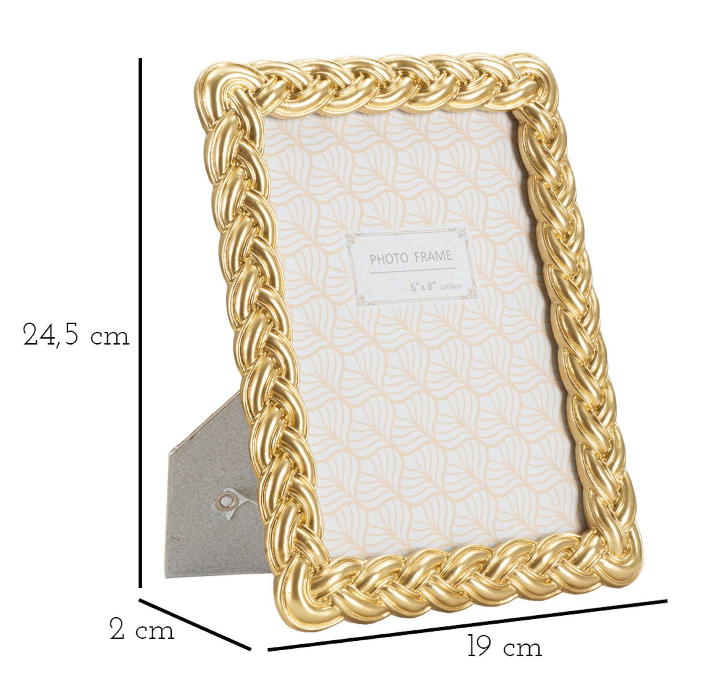Eleganter Rahmen Rope 19x2x24,5 cm (Innenmaß 15x20 cm)