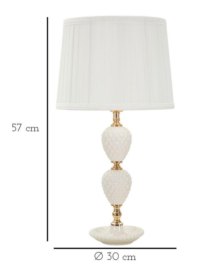 Elegante Tischleuchte Torre Annunziata Ø 30 cm x 57 cm