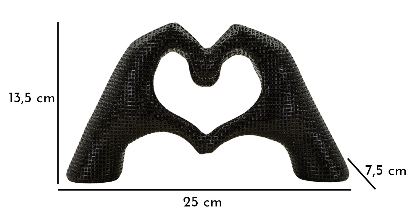 Skulptur Lover Black Cm 25X7,5X13,5 Für liebevolle Dekoration