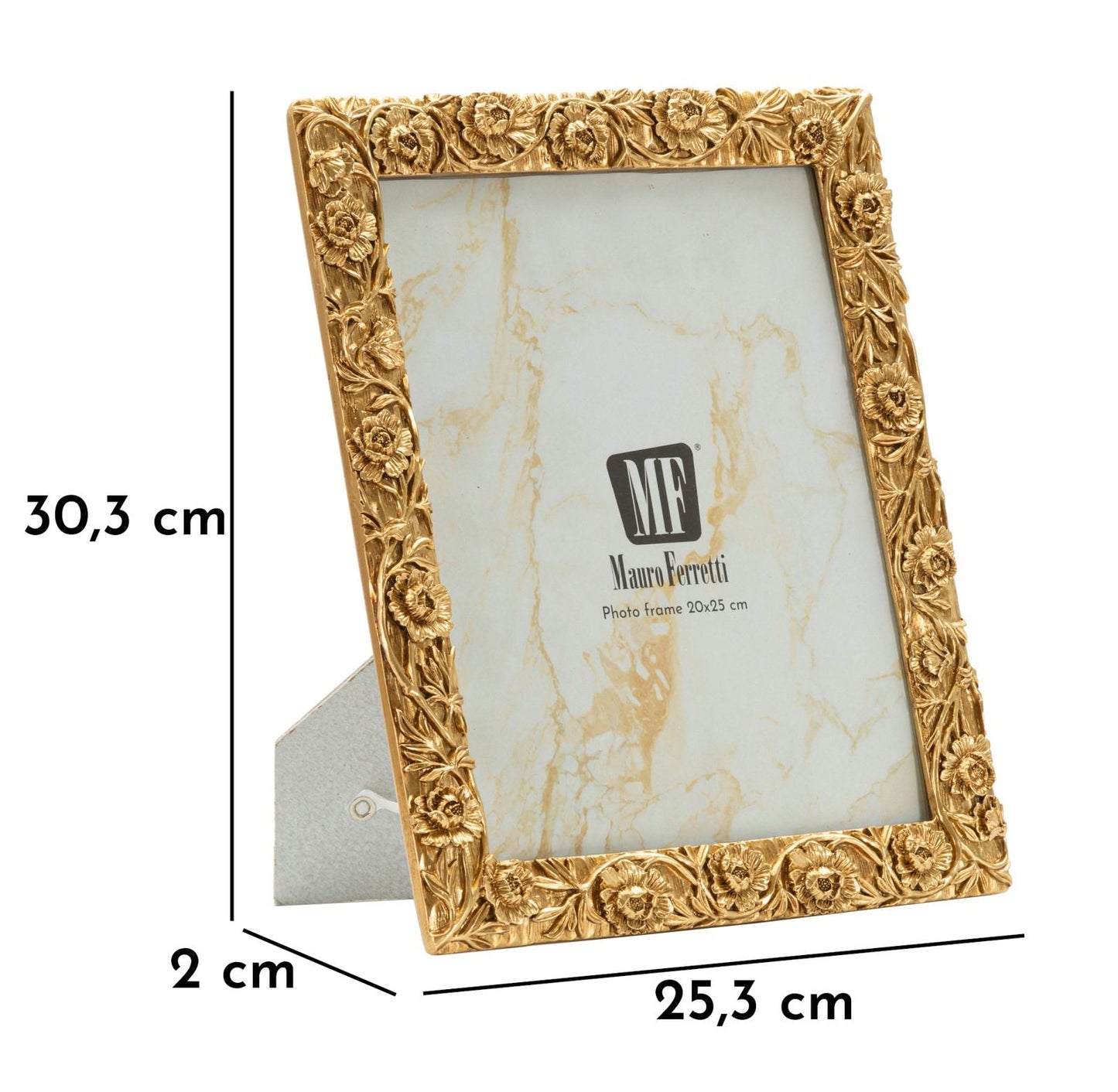 Cornice Poppy Cm 25,3X2X30,3 Misura Interna Cm 20X25 Elegante