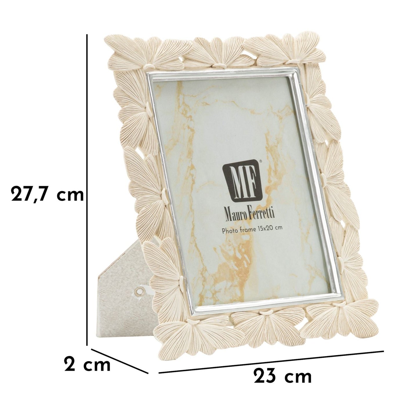 Cornice Butterfly Cm 23X27,7X2 Misura Interna Cm 15X20 Elegante