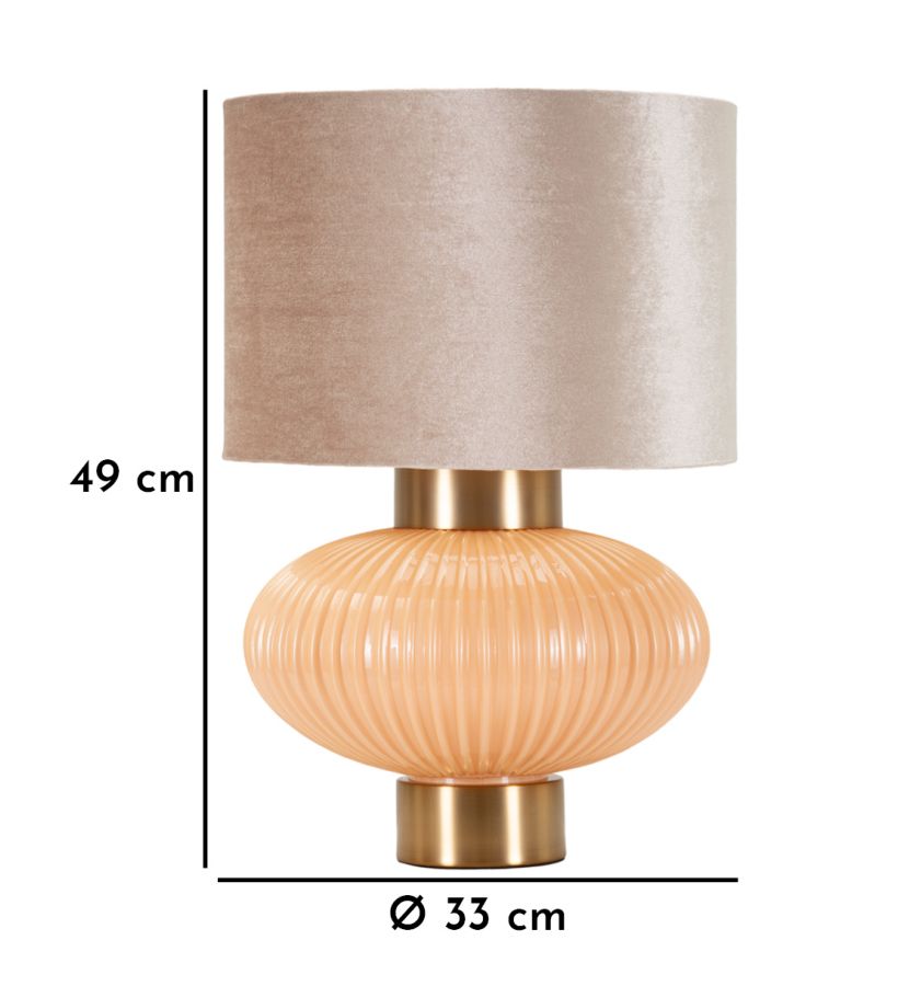 Tischleuchte Perly -B- Ø 33X49 cm Elegantes Design