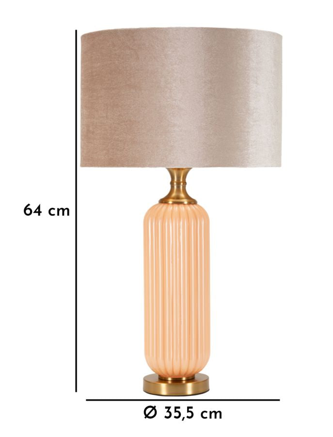 Lampada Da Tavolo Perly -C- Cm Ø 35,5X64 Elegante Design