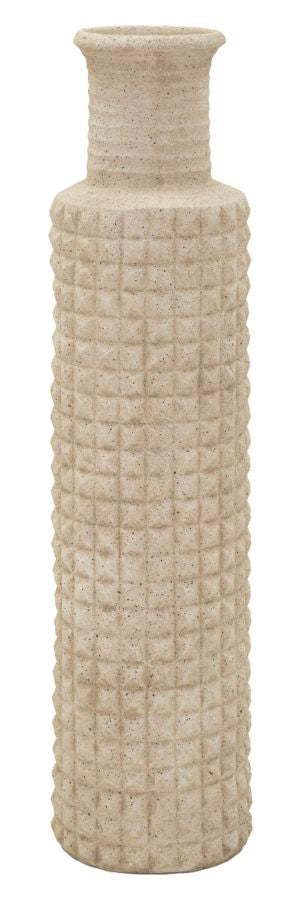 Vaso Da Esterno Sabbiato In Poliresina Altezza 97 Cm Diametro 24,5 Cm Con Apertura 14 Cm