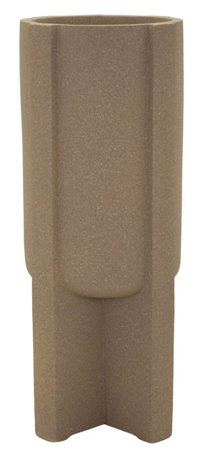 Vaso Da Esterno Moai In Polyresina Diametro 42 Cm Altezza 101 Cm Apertura 34 Cm Imponente
