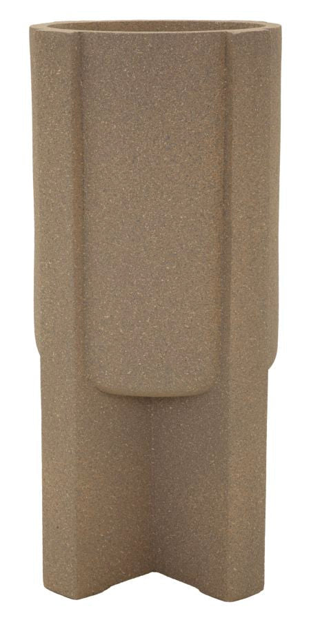 Vaso Da Esterno Moai Diametro 39 Cm Altezza 80,5 Cm Apertura 30 Cm Poliresina Decorativo Contemporaneo