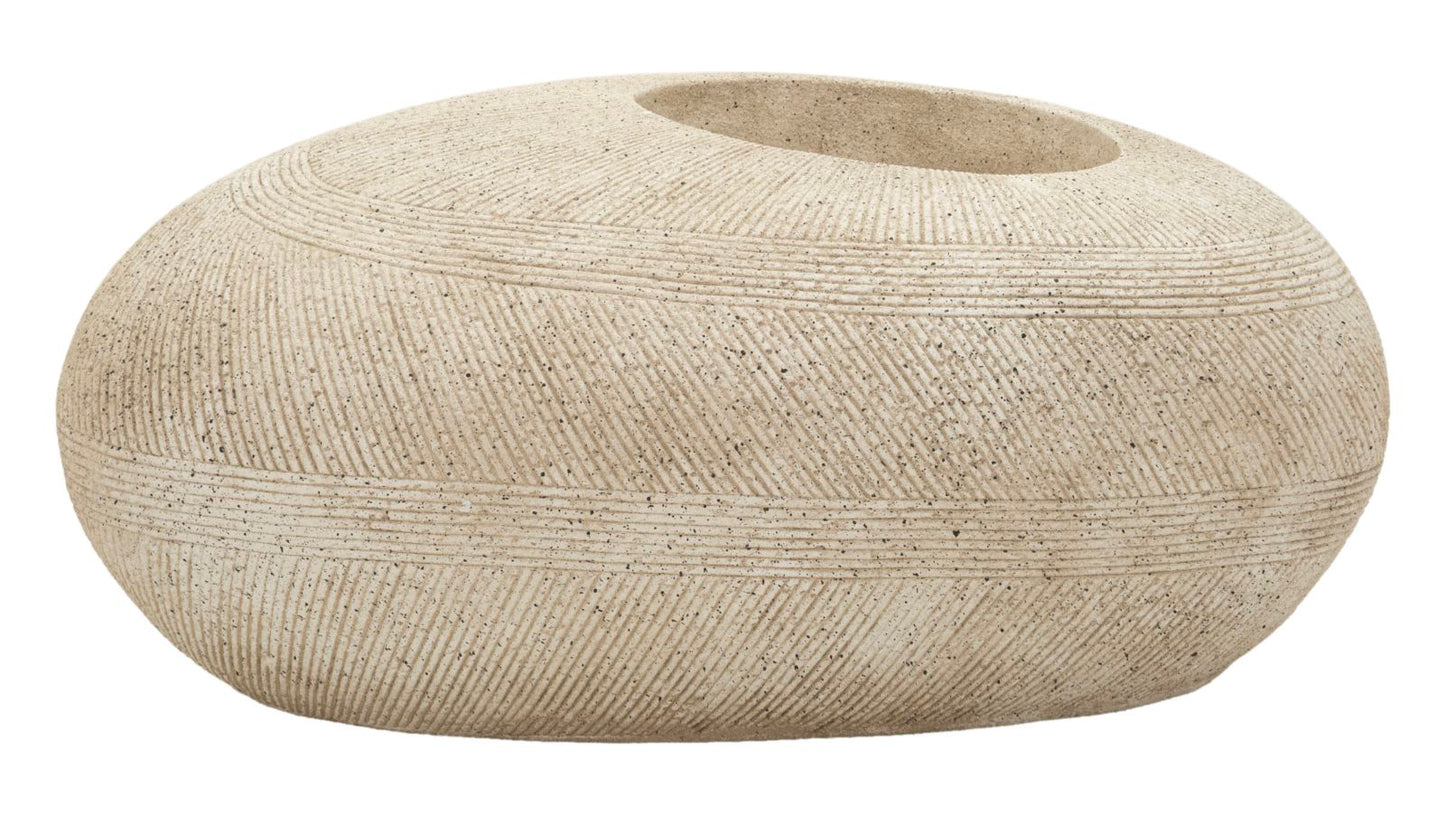 Vaso Da Esterno In Pietra Sintetica Polyresin Cm 78 Apertura 28 Cm Design Naturale E Armonioso