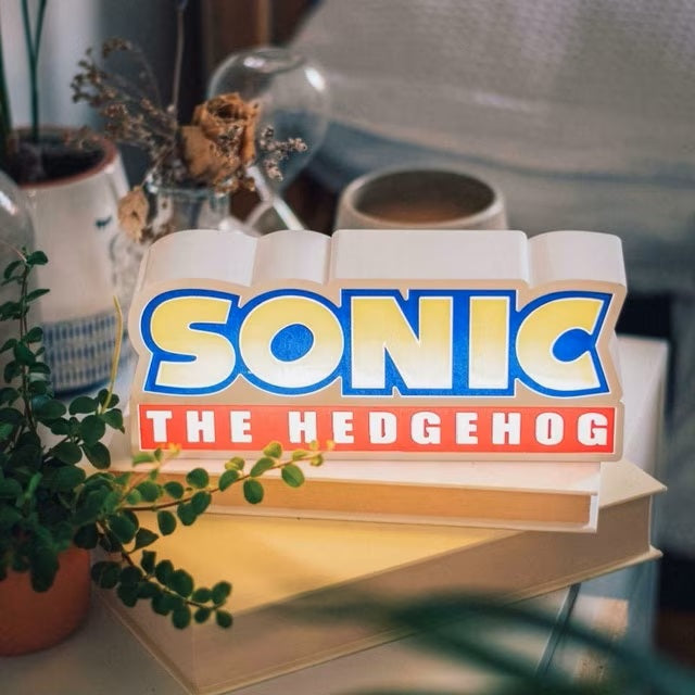 Fizz Lampe Sonic The Hedgehog Logo Licht Nachttischlampe Schreibtischlampe