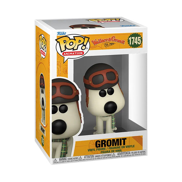 Funko Pop ! Animation - Wallace & Gromit (1745) Gromit Vinyil Figure 9Cm Statua