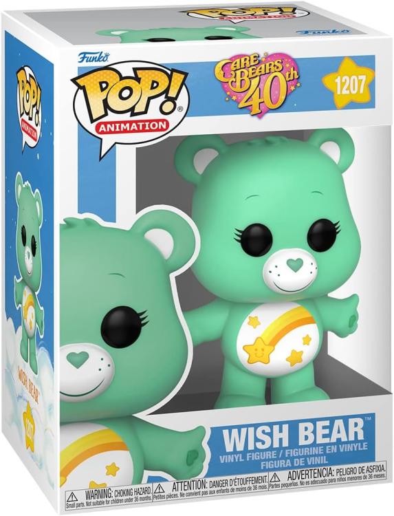 Funko Pop! Animation Care Bears 40th (1207) Wish Bear Vinyl Figur 9cm