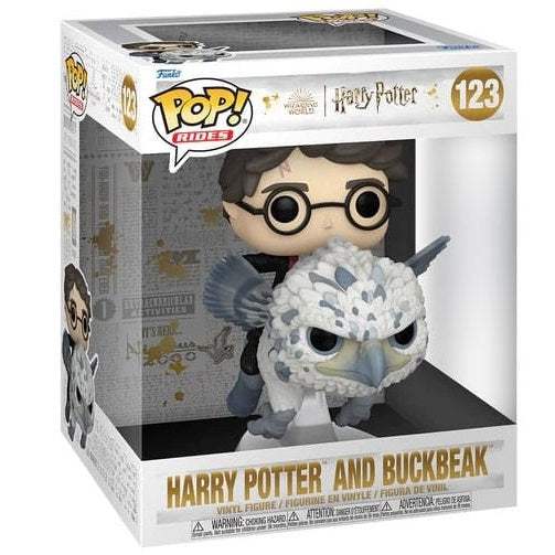 Funko Pop! Rides Deluxe (123) Harry Potter mit Seidenschnabel Figur 15cm