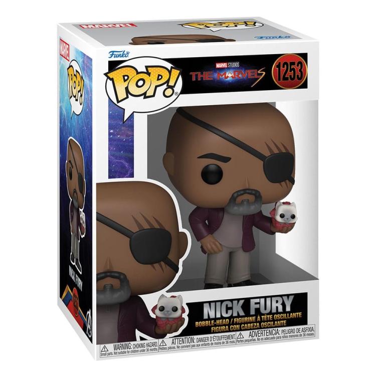 Funko Pop! Marvel Studios - The Marvels - (1253) Nick Fury Vinyl Figure 9cm