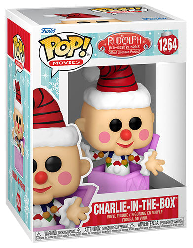 Funko Pop! Movies Rudolph (1264) Charlie-In-The-Box Vinylfigur 9 cm