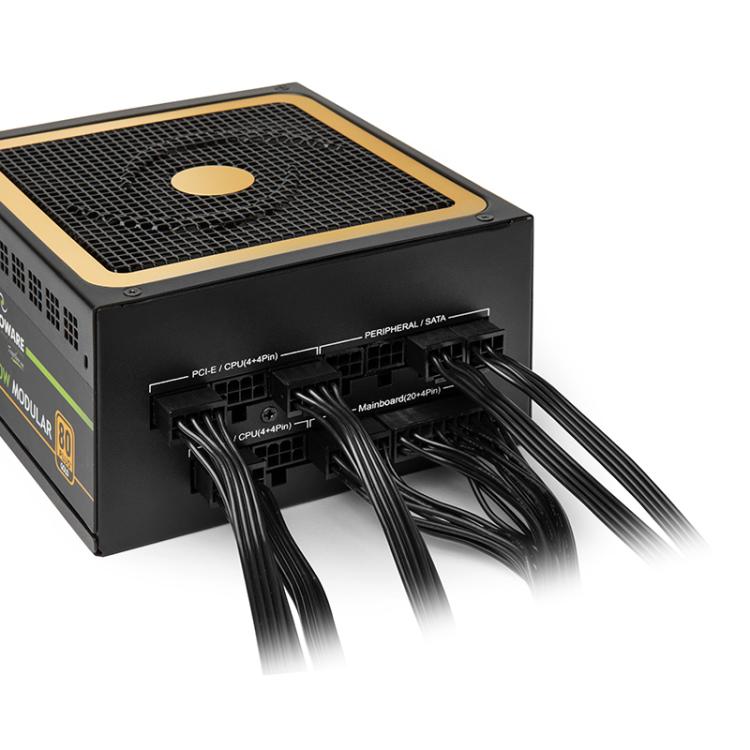 Tecnoware PC-Netzteil 850W Power Game Modul. Gold 80 + Fal850Pgm