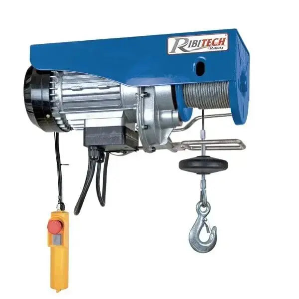 Paranco Elettrico 480W con Puleggia e Sistema di Fissaggio