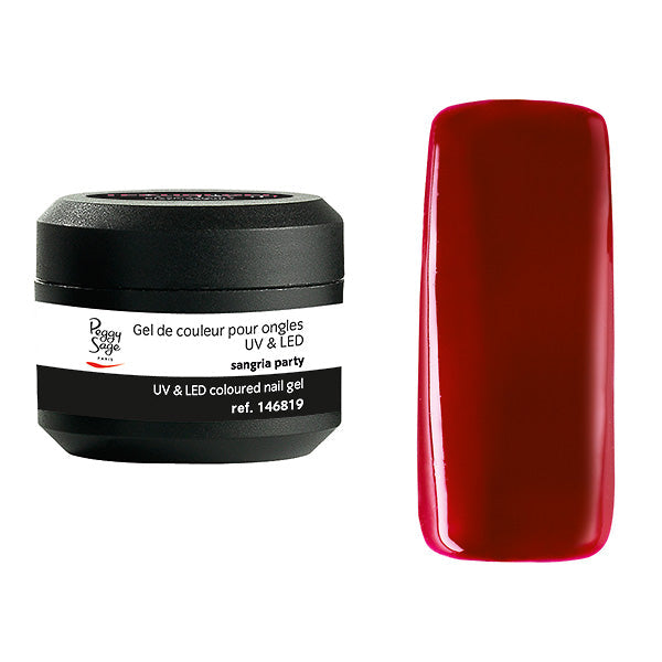 PEGGY SAGE GEL UV&LED COLORATO PER UNGHIE SANGRIA PARTY 5G