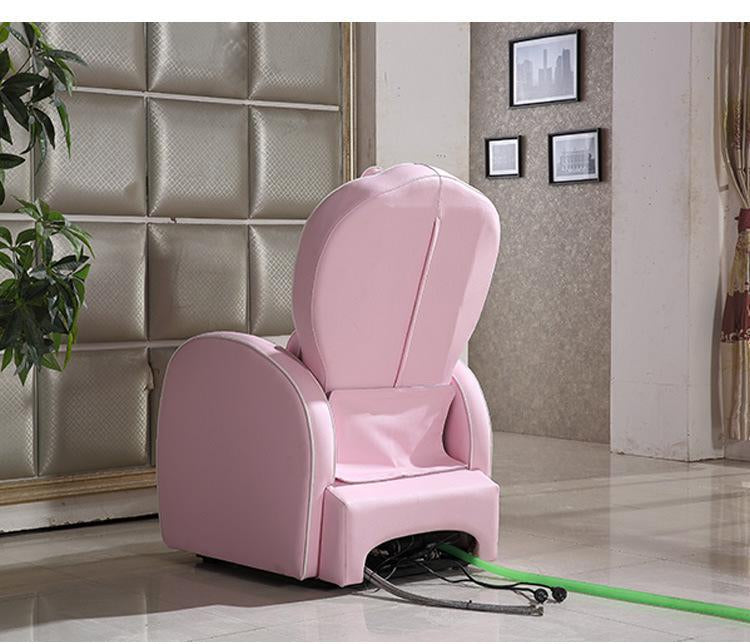 Pedikürstuhl mit Massagefunktion und herzförmiger, verstellbarer Sitzfläche, Fußbadewanne mit siebengräbigem Licht und Surf-Funktion