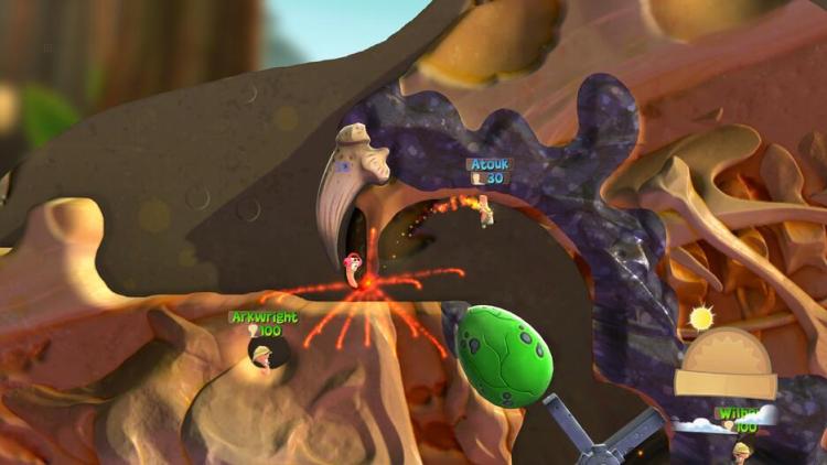Worms Battlegrounds + Worms Wmd PS4 Spiel PlayStation 4 Ita Lemmings Ninja EU
