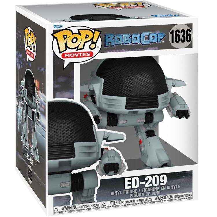Funko Pop! Movies Robocop Metallic (1636) Ed-209 Vinyl-Figur 25cm Sammlung