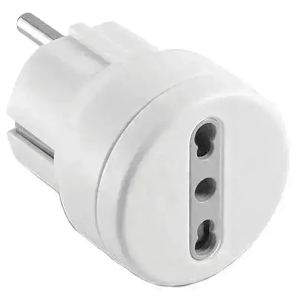Adapter 10/16A-Schuko weiß