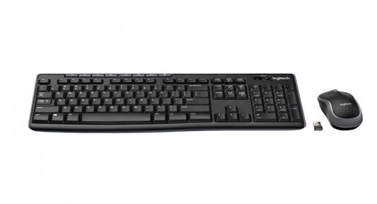 Logitech Kit Tastiera Mouse Ambidestro Wireless Mk270 Universale Windows Pc