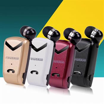 Universelles Bluetooth Stereo Multipoint Headset mit einziehbaren Kopfhörerkabeln