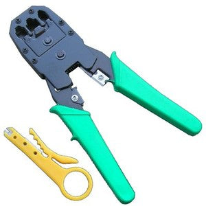 Crimpzange für LAN-Ethernet-Kabel RJ11 RJ45 4 / 6 / 8 Pole für Kabel