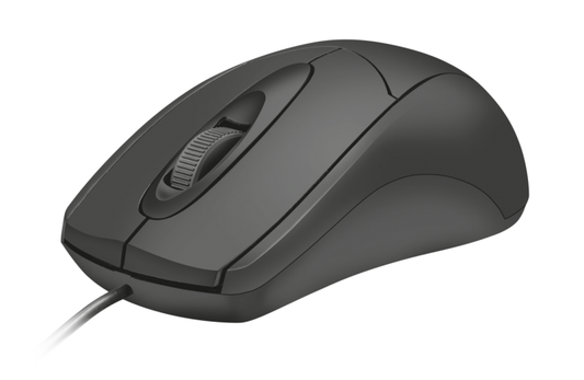 Trust Mouse Usb Ziva Pc Laptop 3 Pulsanti Con Filo Desktop Pc + Sensore Ottico