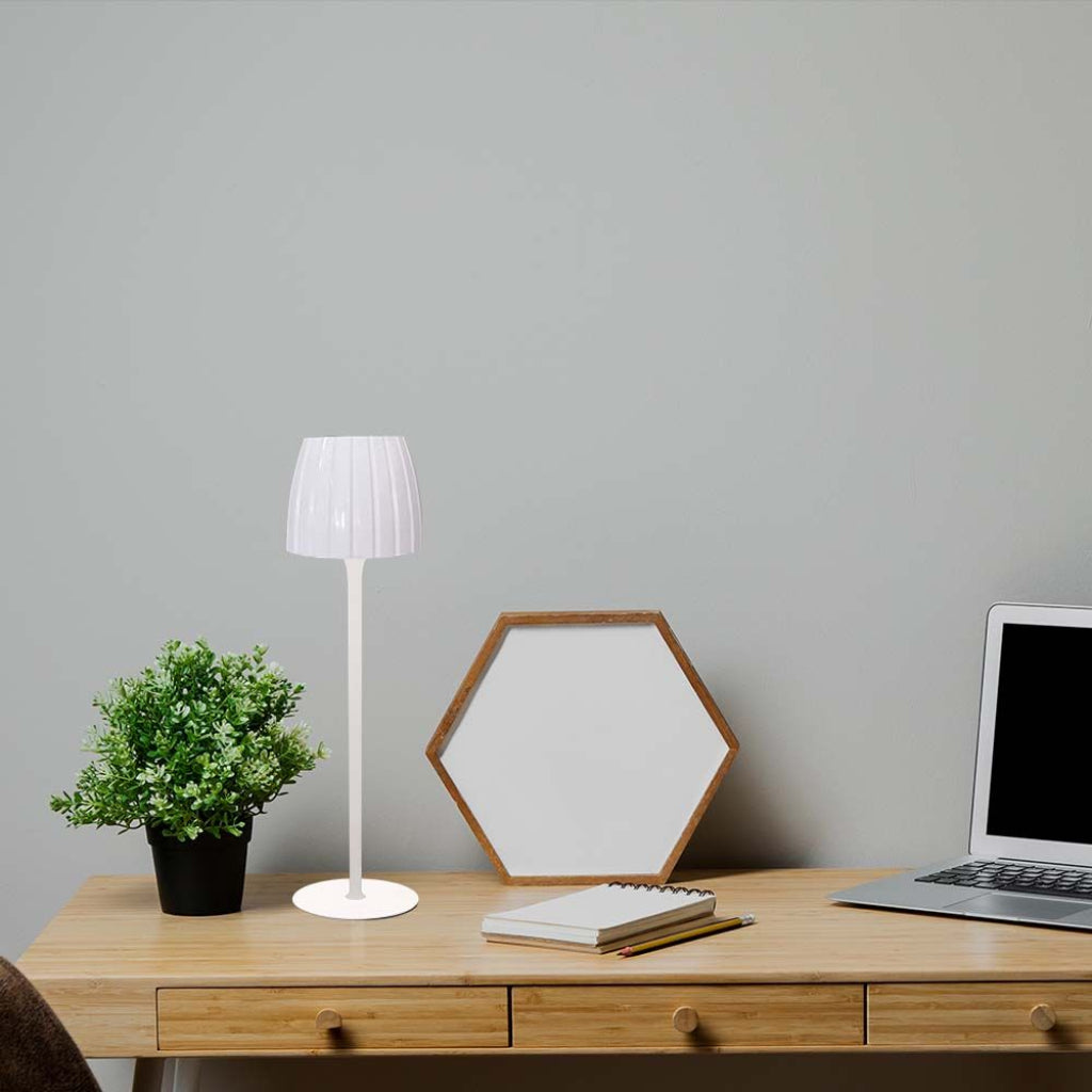 Lampada LED da Tavolo 2,7W Ricaricabile USB-C Touch Bianco