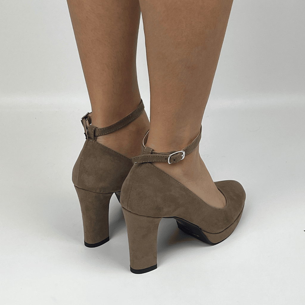 Morablu 2594 Velvet Tan Marrone Tacco 80