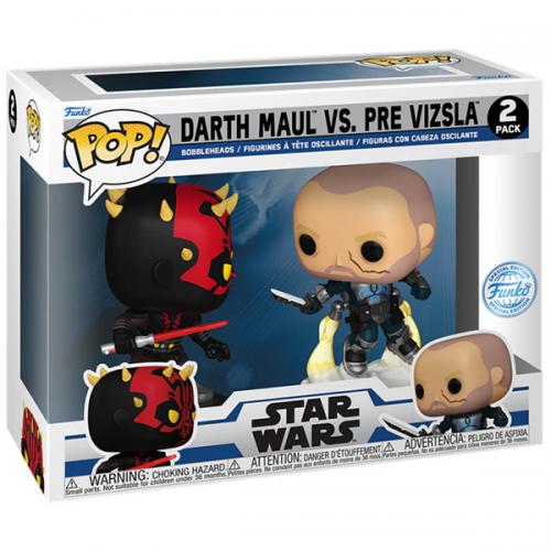 Funko Pop ! Star Wars 2 Pack Darth Maul Vs Pre Vizsla Special Edition Vinyl 9Cm